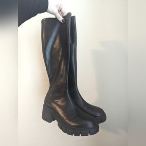 Knee high leather boots